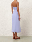 ZIMMERMANN LUNA MIDI DRESS SKY BLUE