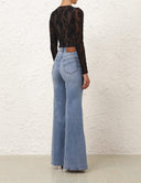 ZIMMERMANN LACE BODYSUIT BLACK
