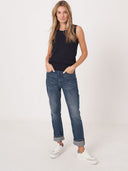 REPEAT KNITTED TOP NAVY BLUE