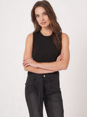 REPEAT KNIT TOP BLACK
