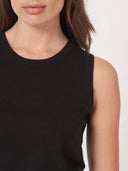 REPEAT KNIT TOP BLACK
