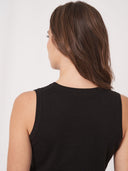 REPEAT KNIT TOP BLACK