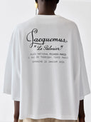 JACQUEMUS CROPPED LE PALMIER T-SHIRT WHITE