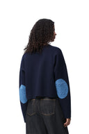 LOEWE CROPPED ANAGRAM PULL BLUE
