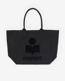 ISABEL MARANT YENKY LOGO TOTE BAG BLACK