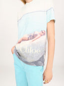 CHLOÉ CREW NECK LOGO T-SHIRT