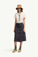 MONCLER TONAL EMBROIDERED T-SHIRT ECRU