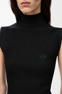 LOEWE HIGH NECK TOP BLACK