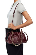 LOEWE FLAMENCO PURSE BURGUNDY