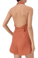 ZIMMERMANN AWAKEN PLAYSUIT CINNAMON
