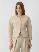 JACQUEMUS LE PETITE VESTE OVALO OFF WHITE