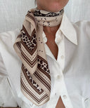 LESCARF ZODIAC SCARF GEMINI SAND 65CM