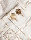 ZIMMERMANN ROSELIGHT DENIM SHORT CREAM