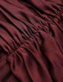 ZIMMERMANN LUNA DRAPED HAREM TROUSER WINE