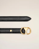 AMI PARIS AMI DE COEUR BELT 1,5CM BLACK