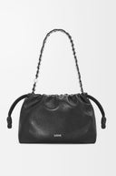 LOEWE FLAMENCO PURSE DEERSKIN BLACK