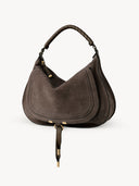 CHLOÉ MARCIE SUEDER SHOULDER BAG KOHL BROWN