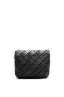 LOEWE GOYA PLEATED PUFFER BAG BLACK