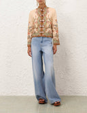 ZIMMERMANN INDRA BOMBER JACKET MULTICOLOR