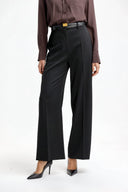 LANVIN WIDE LEG TAILORED TROUSER BLACK