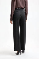 LANVIN WIDE LEG TAILORED TROUSER BLACK