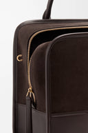 LOEWE LARGE AMAZONA 180 BAG SUEDE BROWN