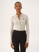 CHLOÉ LOGO CARDIGAN SWEET GREY