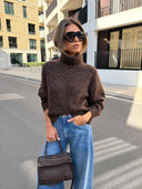 VANESSA BRUNO HIDEKI TURTLENECK KNIT CHOCOLAT