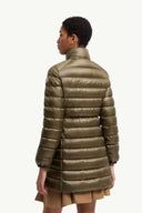 MONCLER GENET LONG DOWN JACKET OLIVE GREEN