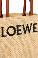 LOEWE A5 LOGO TOTE BAG RAFFIA