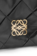 LOEWE GOYA PLEATED PUFFER BAG BLACK