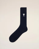 AMI PARIS ADC SOCKS NAVY BLUE