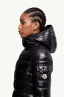 MONCLER BARANTE HOODED SHORT DOWN JACKET BLACK