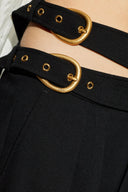 CHLOĖ BELTED SHORT BLACK