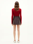 COURRÈGES REEDITON VINYL SKIRT BURGUNDY