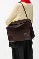 LOEWE LARGE AMAZONA 180 BAG SUEDE BROWN