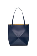 LOEWE PUZZLE FOLD TOTE BAG ABYSS BLUE
