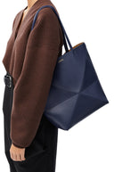 LOEWE PUZZLE FOLD TOTE BAG ABYSS BLUE