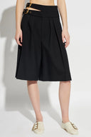 CHLOĖ BELTED SHORT BLACK