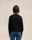 AMI PARIS AMI DE COEUR PULL BLACK