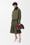 LOEWE MIDI SKIRT KHAKI