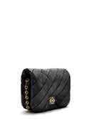 LOEWE GOYA PLEATED PUFFER BAG BLACK