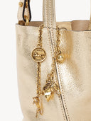 CHLOÉ SMALL SPIN TOTE BAG GOLD