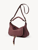 CHLOÉ SMALL MARCIE SHOULDER BAG DARK VELVET