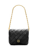 LOEWE GOYA PLEATED PUFFER BAG BLACK