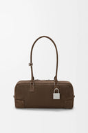 LOEWE AMAZONA 31 CROPPED NUBUCK BAG TUNDRA