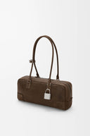 LOEWE AMAZONA 31 CROPPED NUBUCK BAG TUNDRA