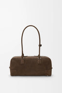 LOEWE AMAZONA 31 CROPPED NUBUCK BAG TUNDRA