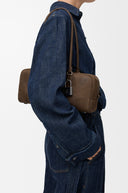 LOEWE AMAZONA 31 CROPPED NUBUCK BAG TUNDRA