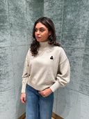 ISABEL MARANT ÉTOILE NASHA LOGO PULL GREY